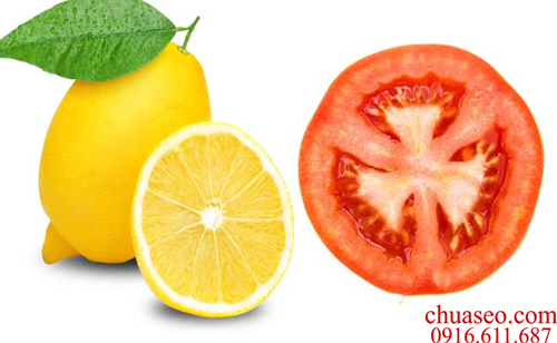 Chanh và cà chua có thể kết hợp để điều trị sưng bọng mắt